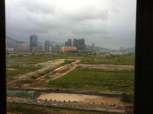 工事中のかつての啓徳空港